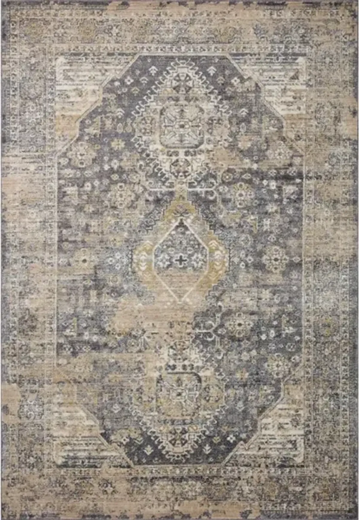 INDRA INA-03 CHARCOAL/NATURAL 11'6 X 15'6 AREA RUG