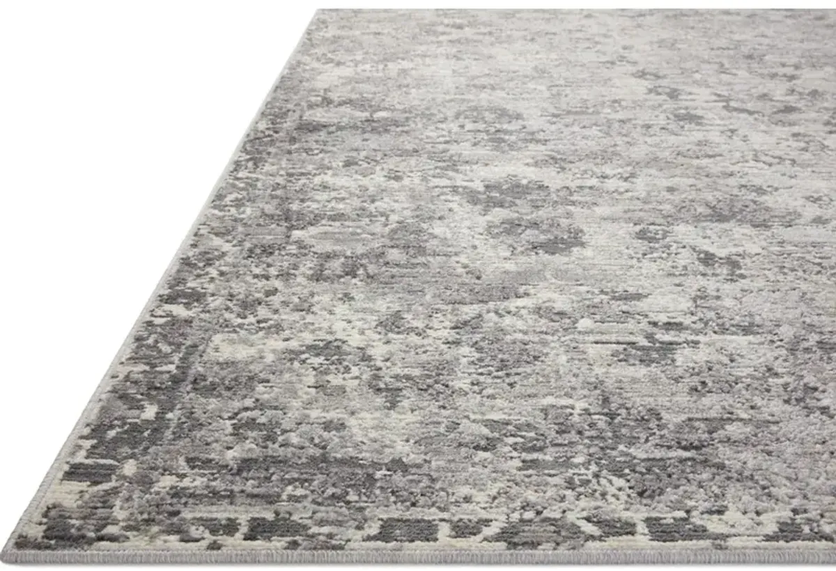 INDRA INA-04 CHARCOAL/SILVER 5' X 7'10 AREA RUG