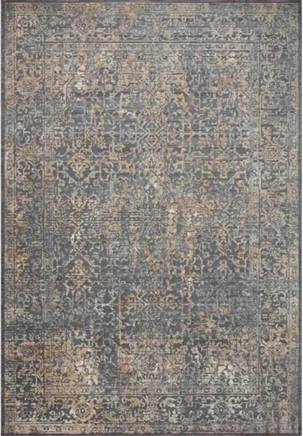 INDRA INA-05 GRAPHITE/SUNSET 6'3 X 9' AREA RUG