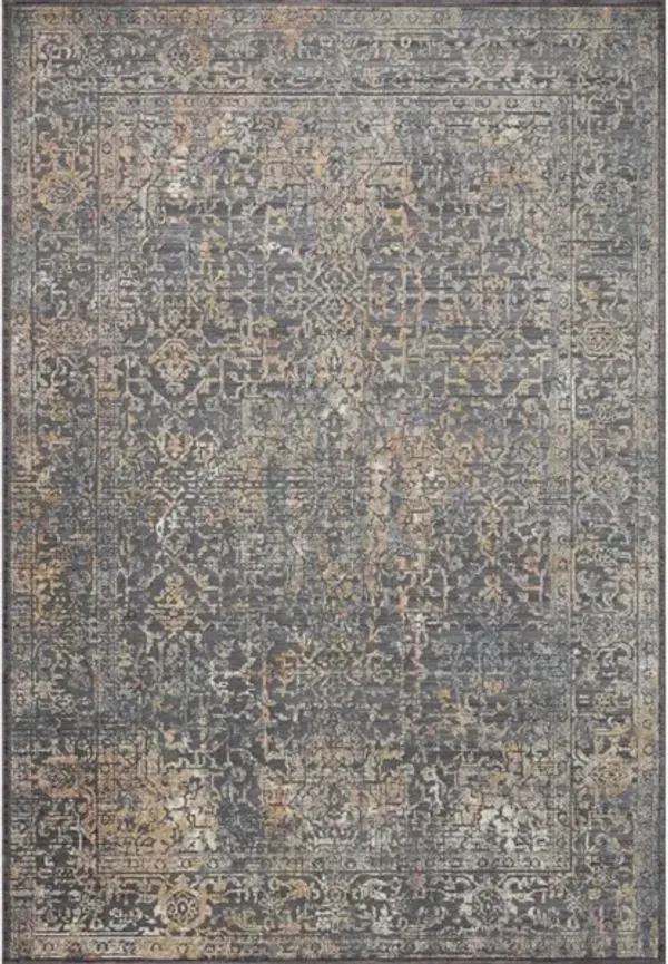 INDRA INA-05 GRAPHITE/SUNSET 7'9 X 7'9 AREA RUG