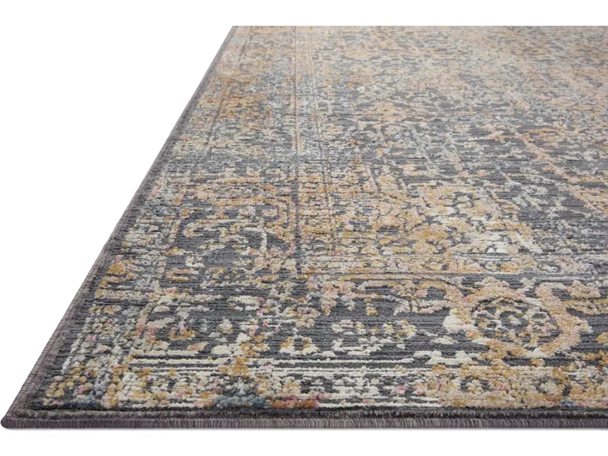 INDRA INA-05 GRAPHITE/SUNSET 7'10 X 10' AREA RUG