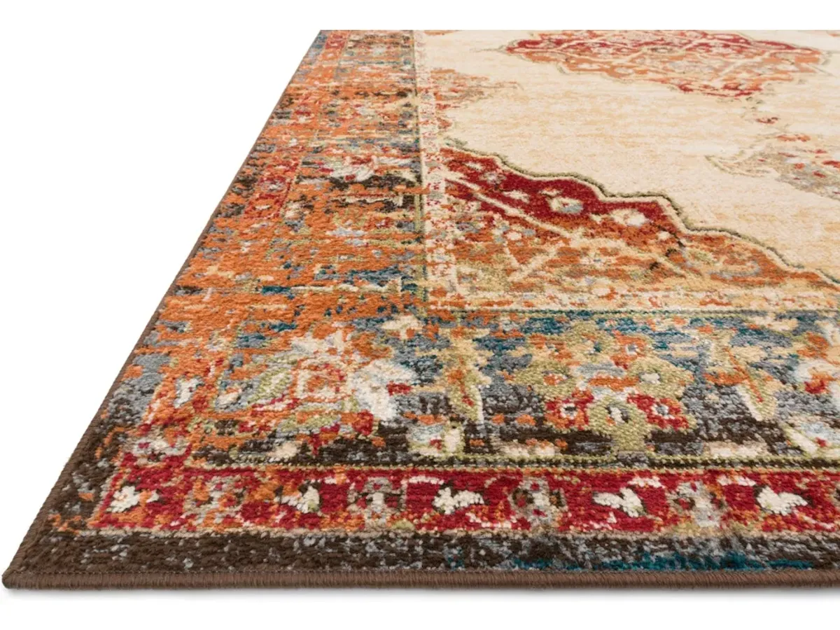ISADORA ISA-04 ANTIQUE IVORY/SUNSET 6'0 X 9'0 AREA RUG