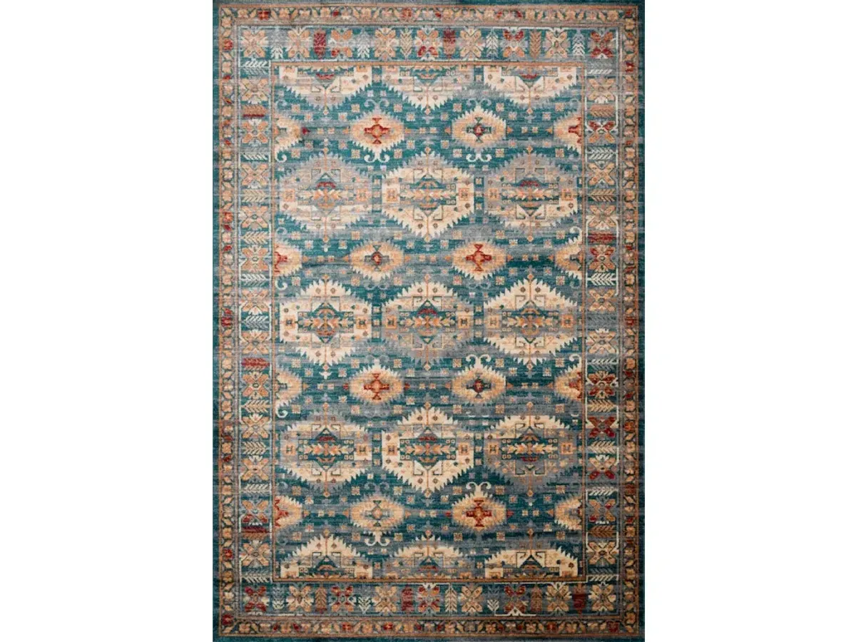 ISADORA ISA-06 LAGOON/MULTI 6'0 X 9'0 AREA RUG
