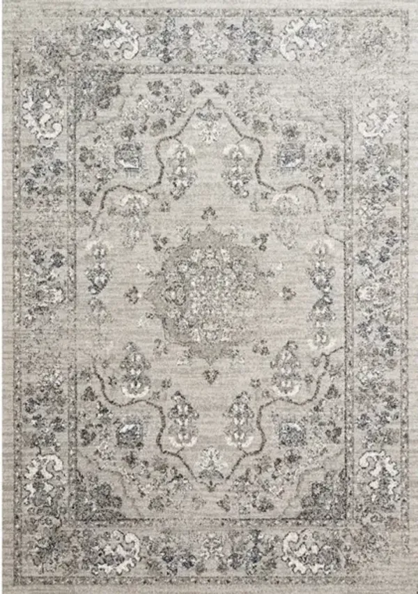 JOAQUIN JOA-02 DOVE/GREY 2'7 X 8'0 RUNNER RUG