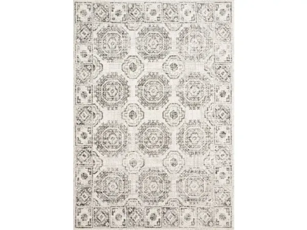 JOAQUIN JOA-03 IVORY/CHARCOAL 2'7 X 8'0 RUNNER RUG