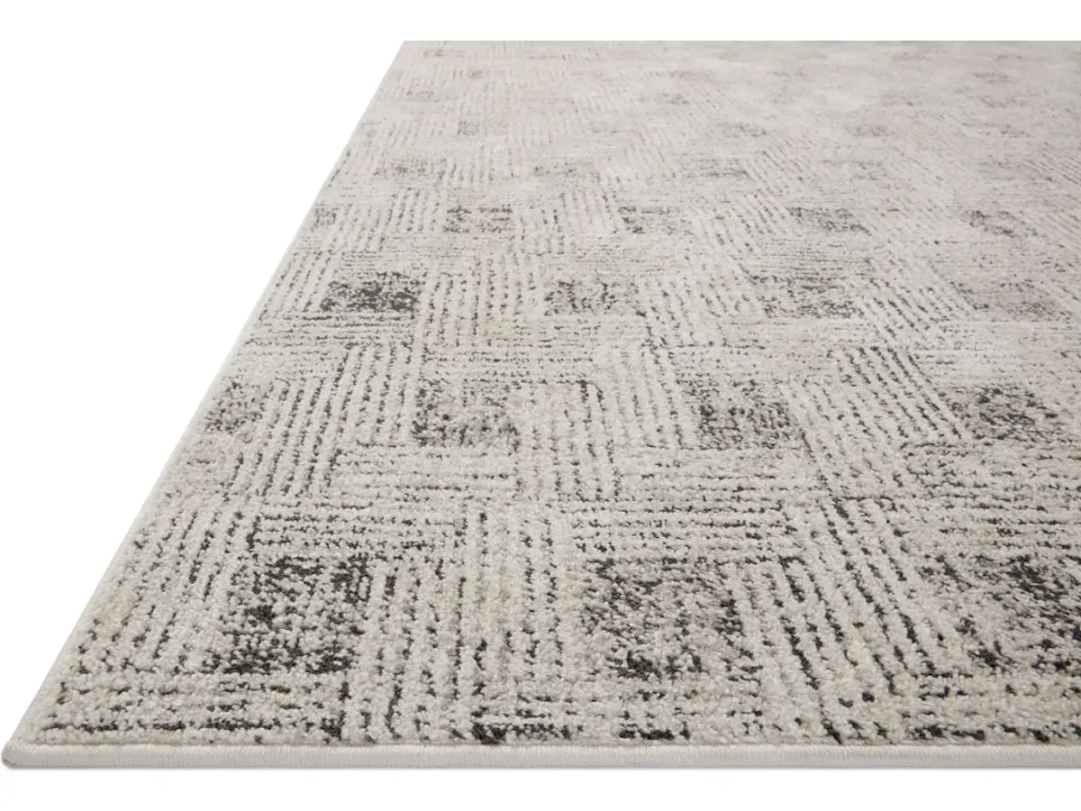 KAMALA KAM-01 GREY/GRAPHITE 2'7 X 12'0 RUNNER RUG