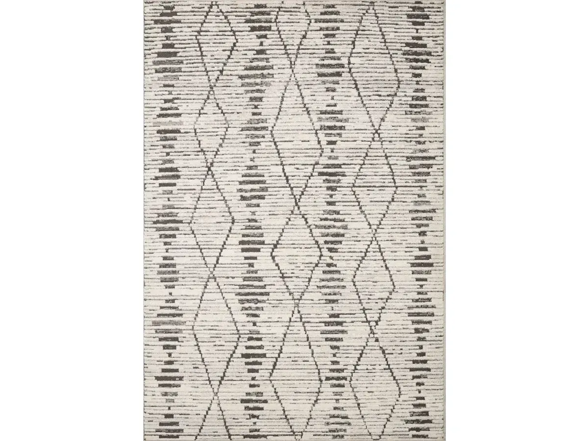 KAMALA KAM-02 CHARCOAL/DOVE 2'3 X 3'10 ACCENT RUG