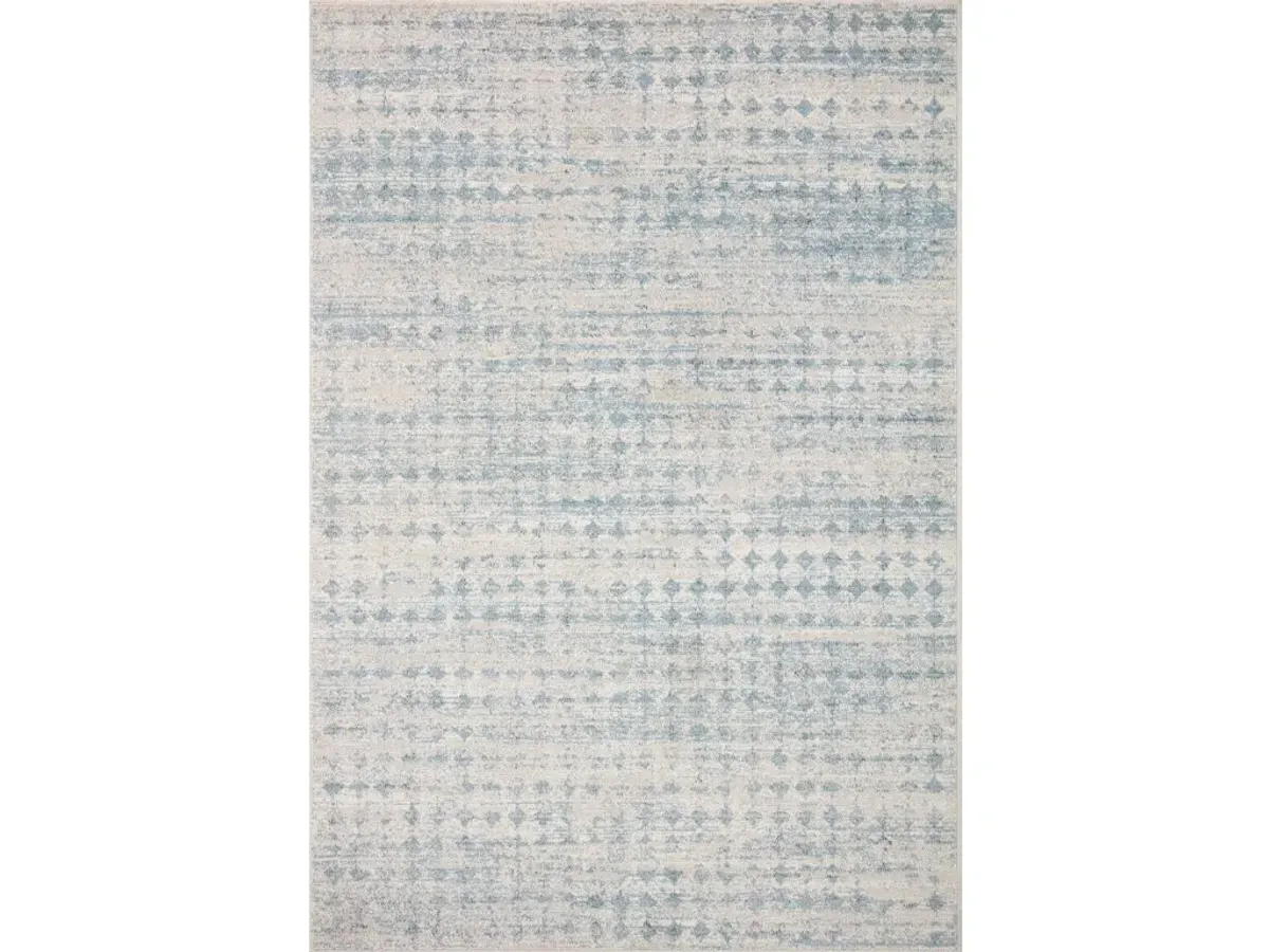 KAMALA KAM-04 SKY/DOVE 6'7 X 9'6 AREA RUG