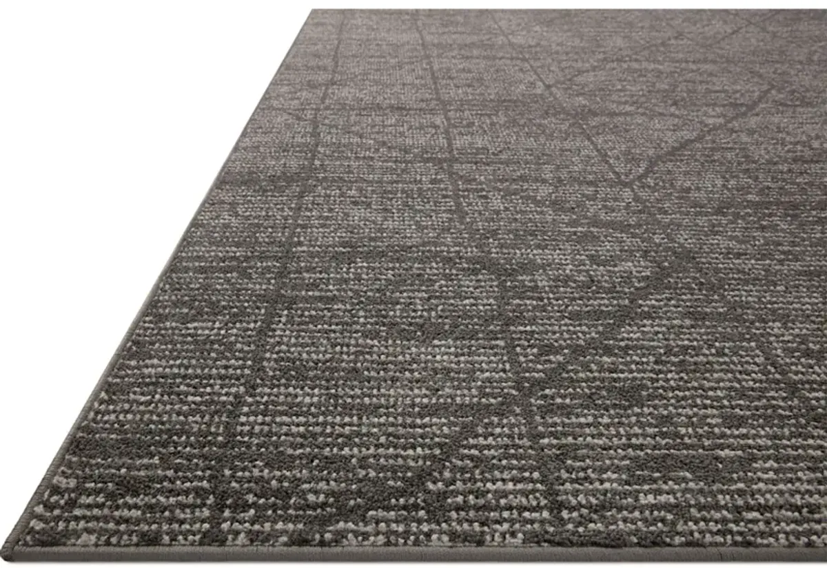 KAMALA KAM-06 CHARCOAL/IVORY 9'2 X 13' AREA RUG