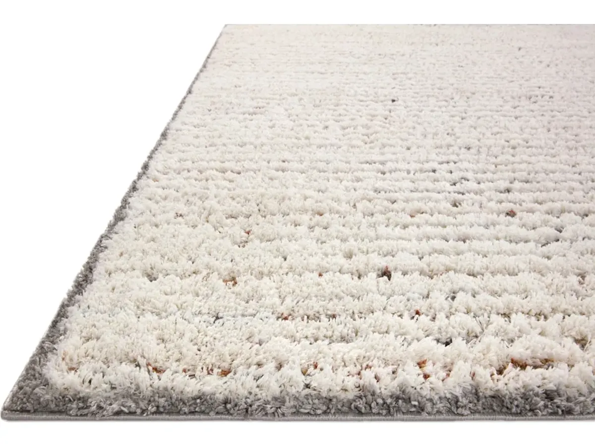 LEVITT SHAG LEV-01 IVORY/MULTI 7'10 X 10' AREA RUG