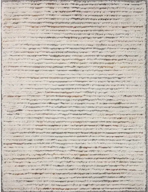 LEVITT SHAG LEV-01 IVORY/MULTI 9'3 X 13' AREA RUG