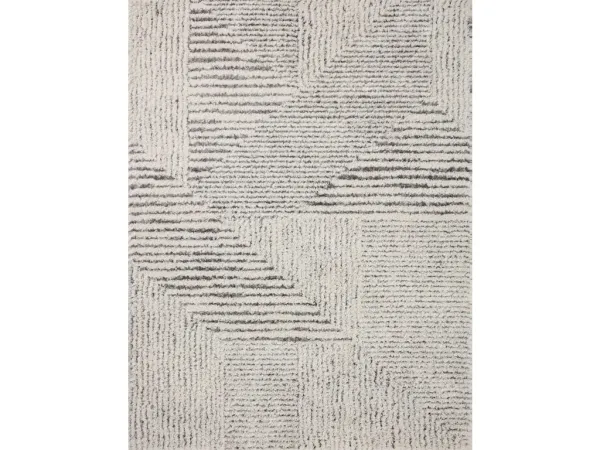 LEVITT SHAG LEV-02 IVORY/GREY 2'3 X 4'0 ACCENT RUG