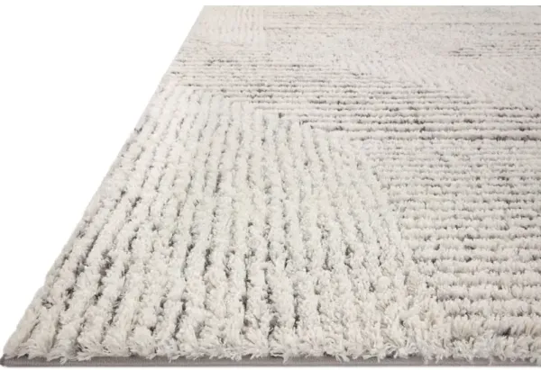 LEVITT SHAG LEV-02 IVORY/GREY 2'7 X 12'0 RUNNER RUG