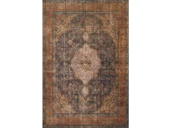 LOREN LQ-02 PLUM/MULTI 2'6 X 7'6 RUNNER RUG