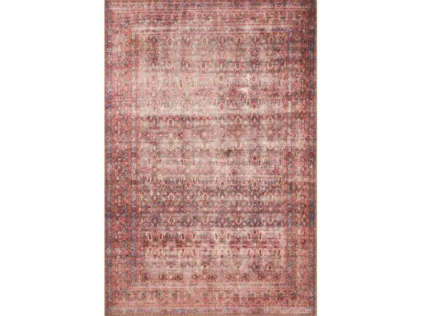 LOREN LQ-05 EGGPLANT/CRIMSON 2'6 X 7'6 RUNNER RUG