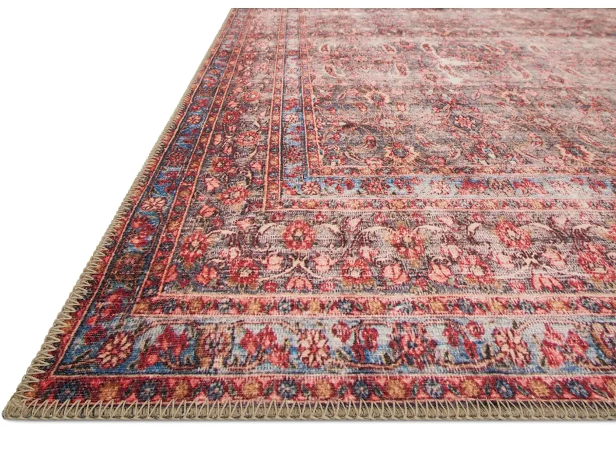 LOREN LQ-05 EGGPLANT/CRIMSON 5'0 X 7'6 AREA RUG