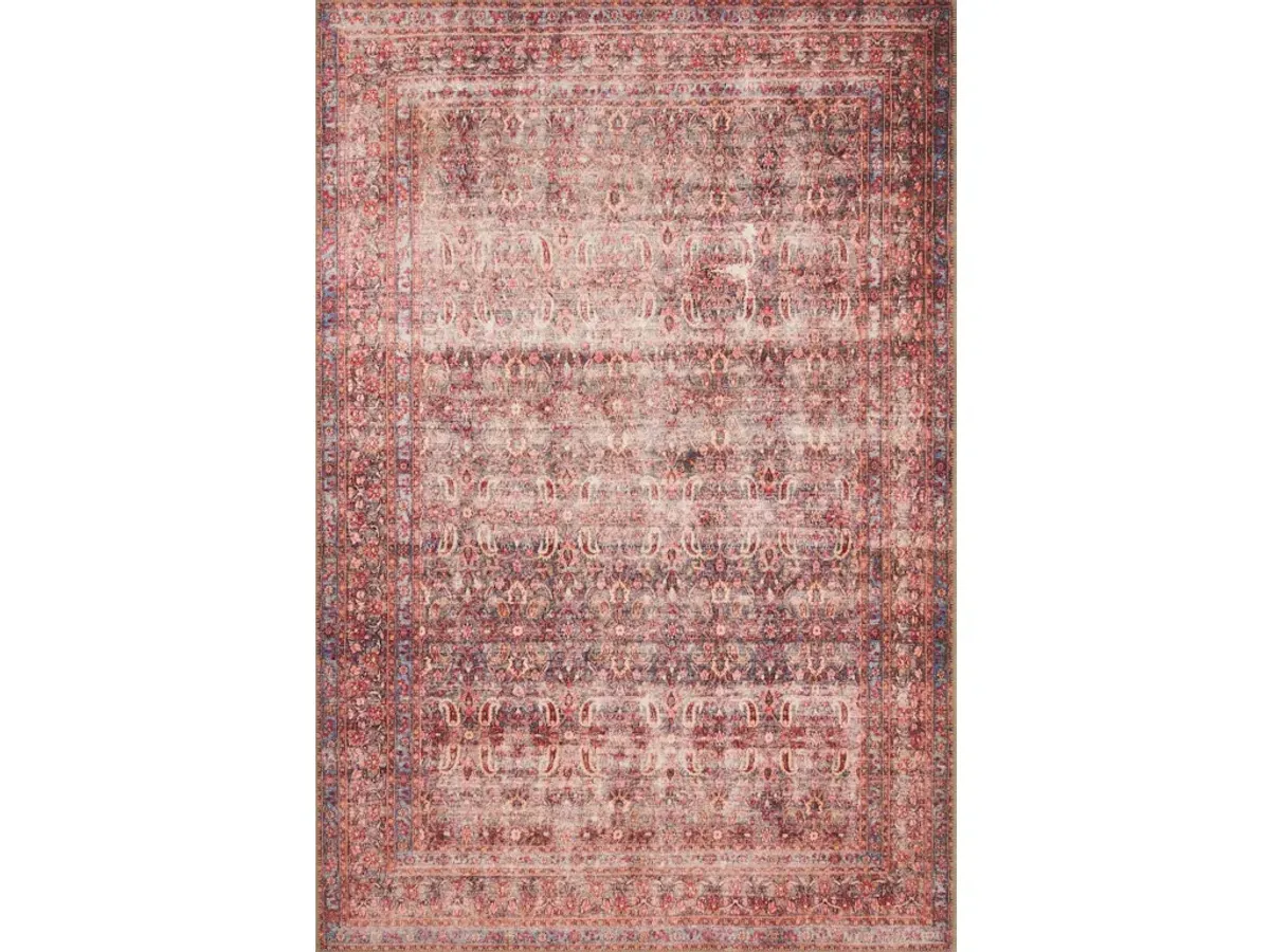 LOREN LQ-05 EGGPLANT/CRIMSON 7'6 X 9'6 AREA RUG