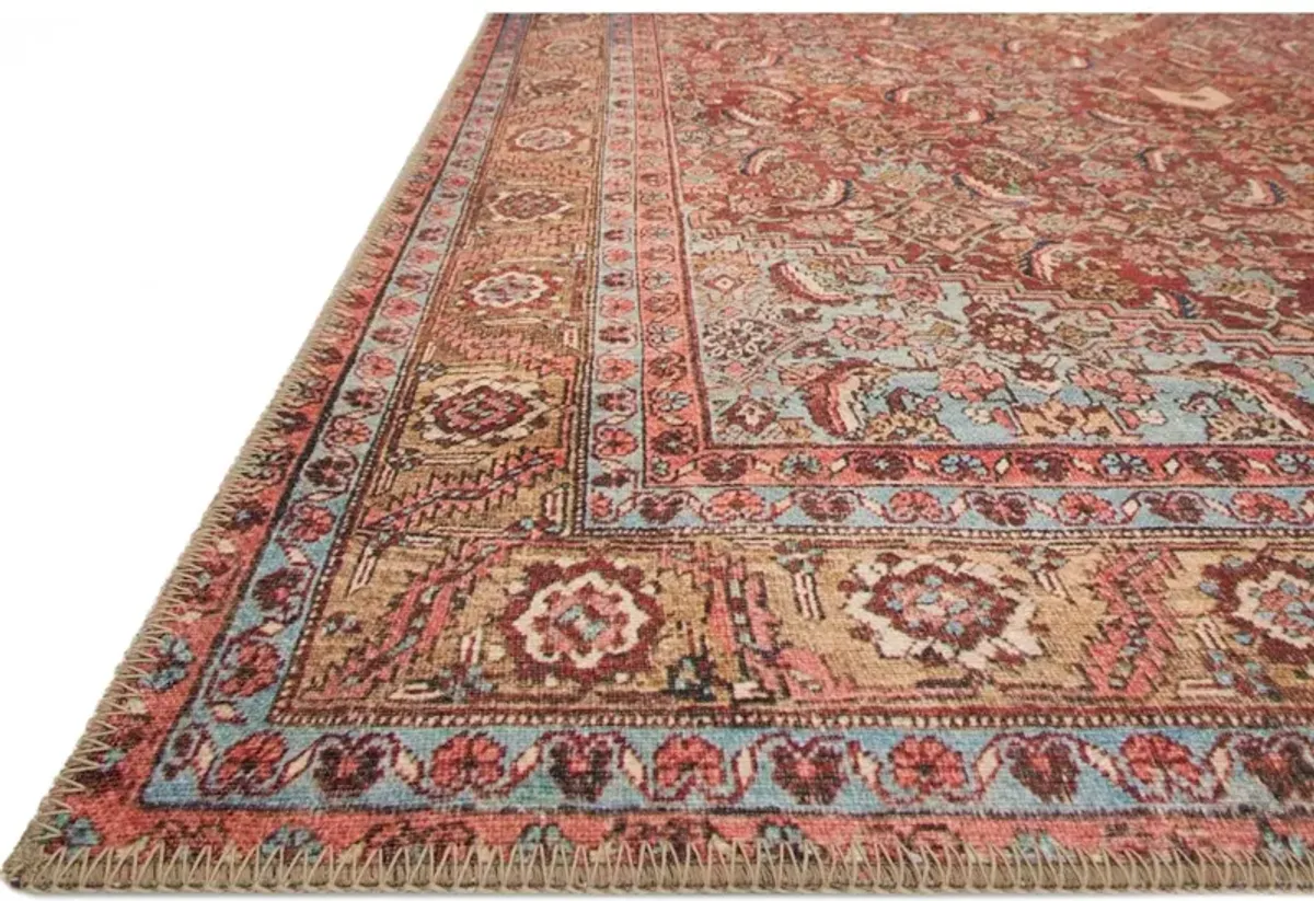LOREN LQ-06 RED/MULTI 2'6 X 7'6 RUNNER RUG