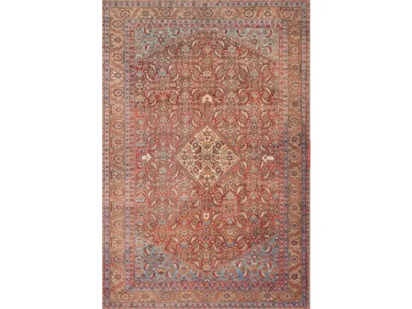 LOREN LQ-06 RED/MULTI 8'4 X 11'6 AREA RUG