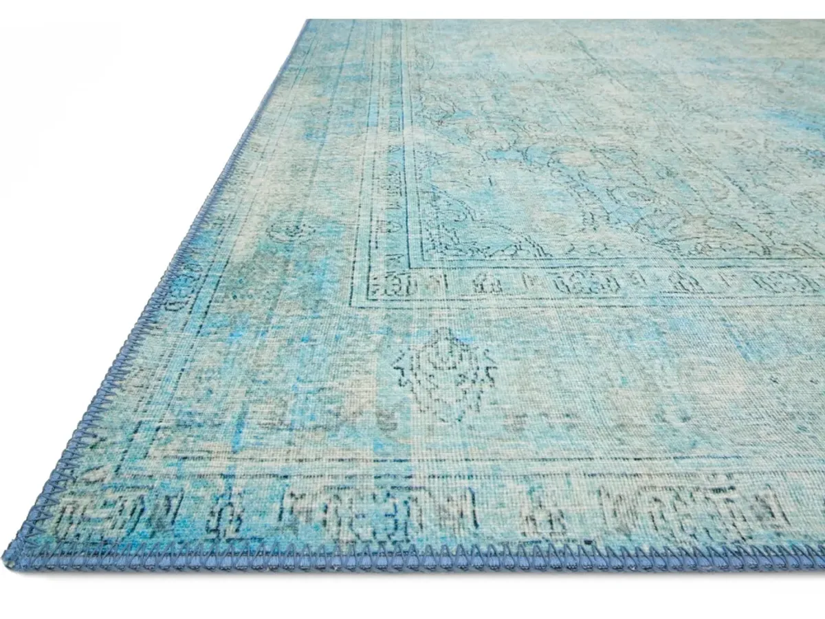 LOREN LQ-08 AQUA 3'6 X 5'6 ACCENT RUG
