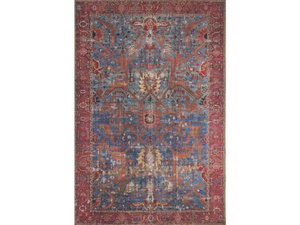 LOREN LQ-10 BLUE/RED 8'4 X 11'6 AREA RUG