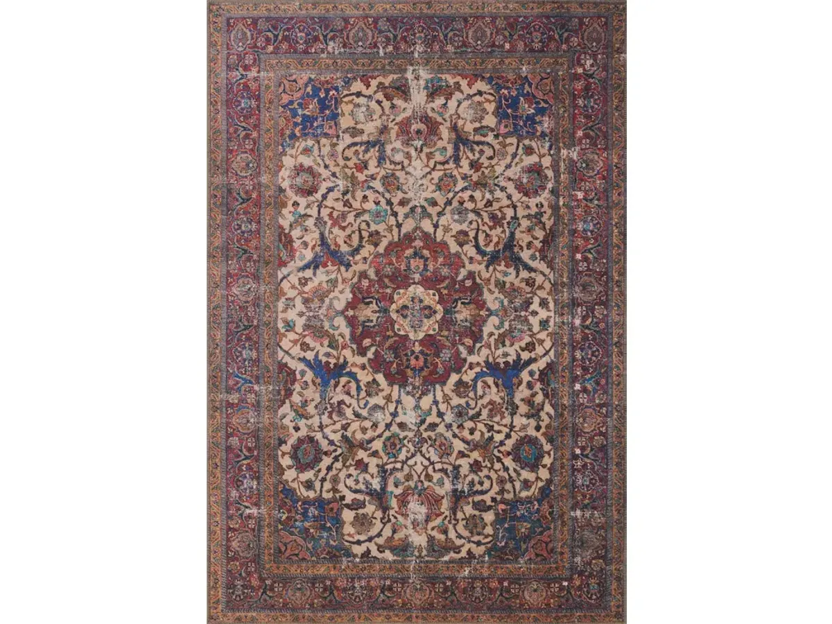 LOREN LQ-11 SAND/MULTI 5'0 X 7'6 AREA RUG