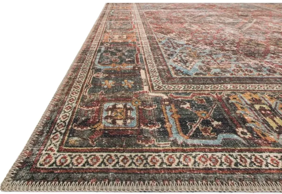 LOREN LQ-13 BRICK/MIDNIGHT 3'6 X 5'6 ACCENT RUG