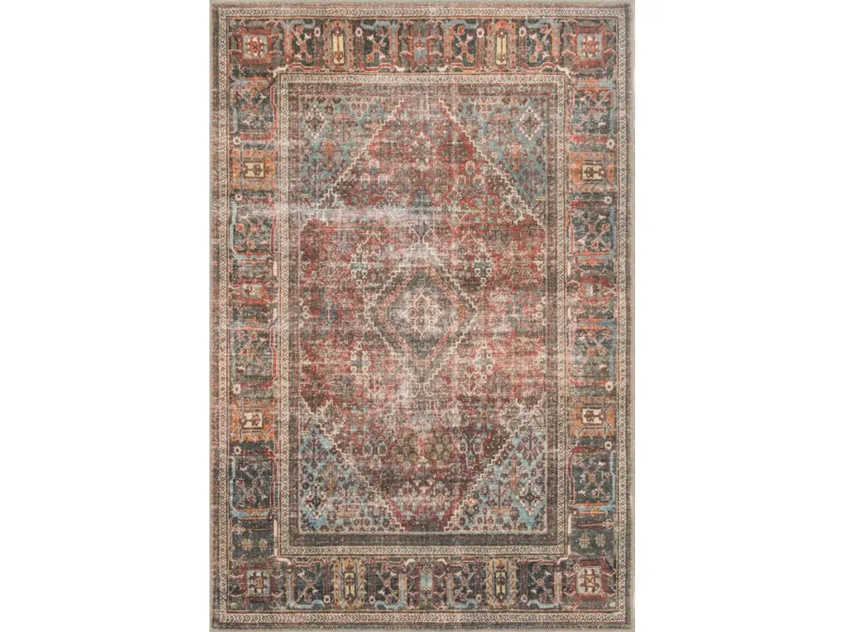 LOREN LQ-13 BRICK/MIDNIGHT 8'4 X 11'6 AREA RUG