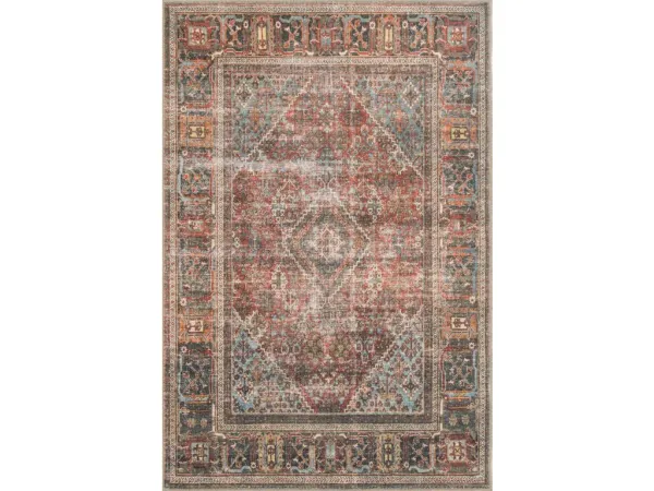 LOREN LQ-13 BRICK/MIDNIGHT 8'4 X 11'6 AREA RUG