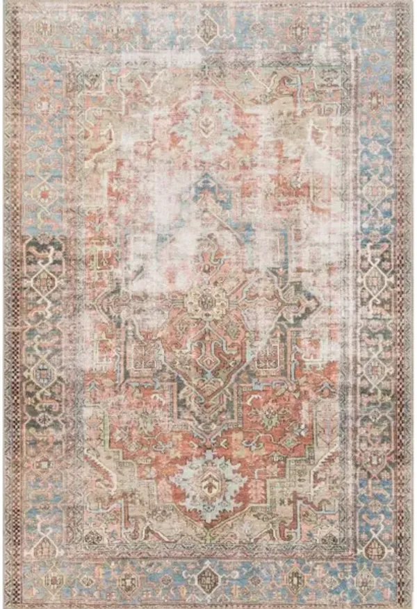 LOREN LQ-15 TERRACOTTA/SKY 7'6 X 9'6 AREA RUG