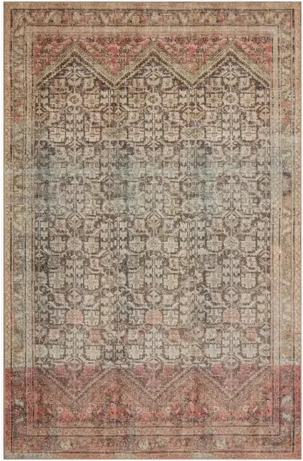 LOREN LQ-17 CHARCOAL/MULTI 7'6 X 9'6 AREA RUG