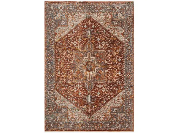 LOURDES LOU-02 RUST/MULTI 11'6 X 15'7 AREA RUG