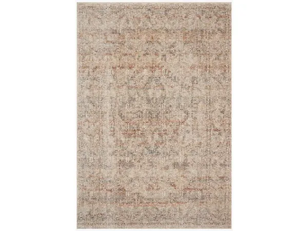 LOURDES LOU-04 IVORY/SPICE 2'7 X 12'0 RUNNER RUG