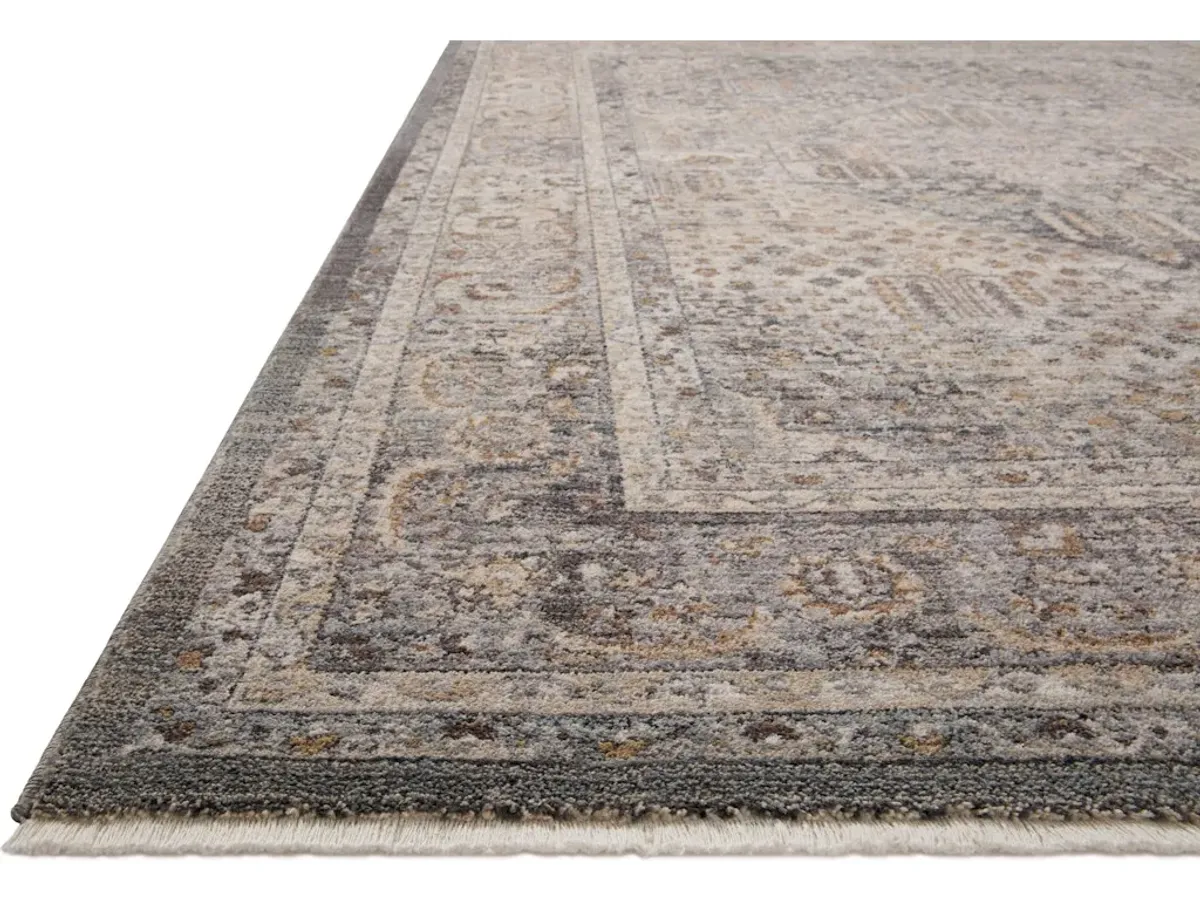 LYRA LYR-02 DENIM/PEBBLE 2'7 X 8'0 RUNNER RUG