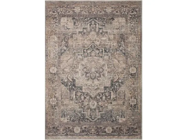 LYRA LYR-06 DENIM/SAND 2'7 X 16'0 RUNNER RUG
