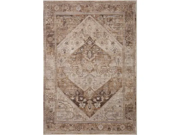LYRA LYR-07 NATURAL/MOCHA 2'7 X 12'0 RUNNER RUG