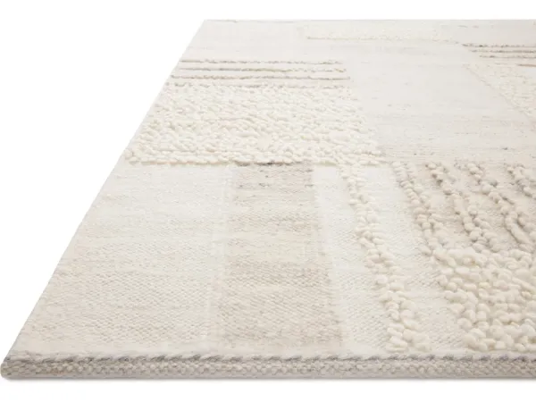 MANFRED MAN-01 IVORY/PEBBLE 5'6 X 8'6 AREA RUG