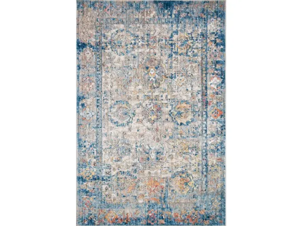MEDUSA MED-04 BLUE/MULTI 2'4 X 8'0 RUNNER RUG