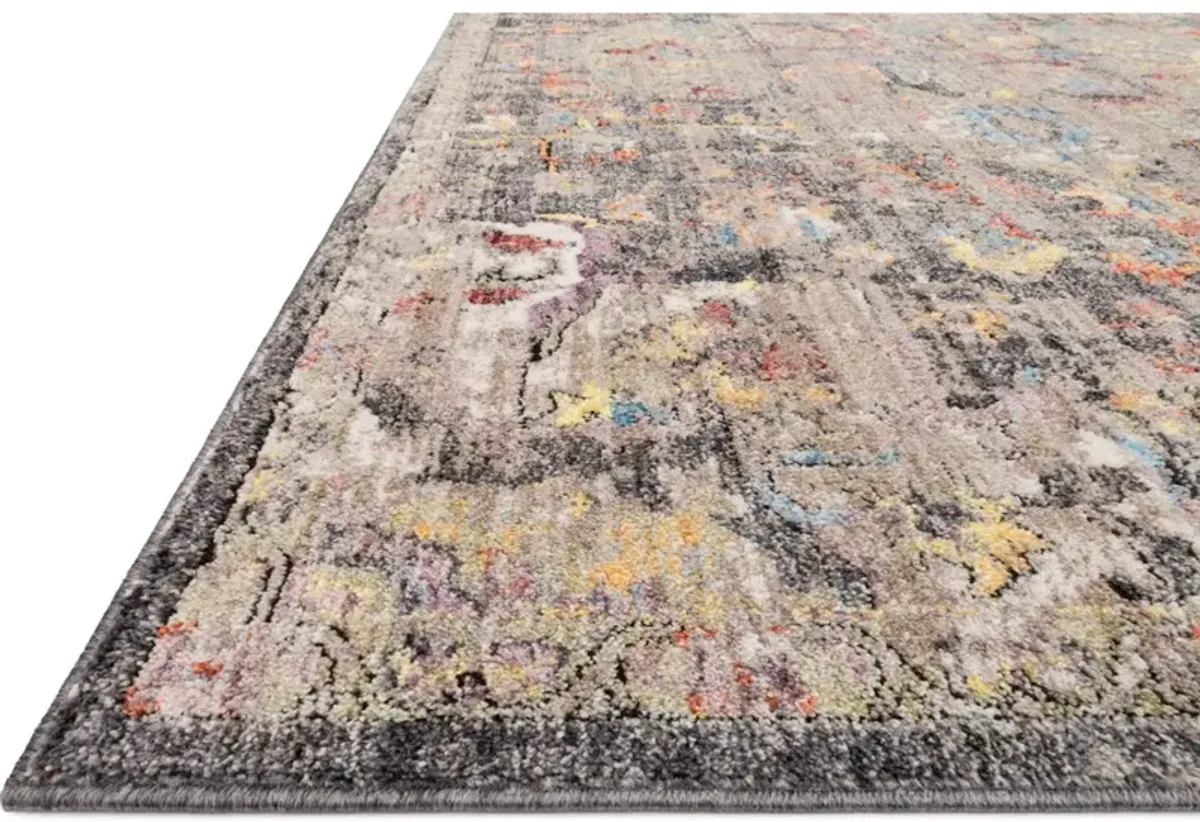 MEDUSA MED-06 CHARCOAL/FIESTA 2'4 X 4' ACCENT RUG