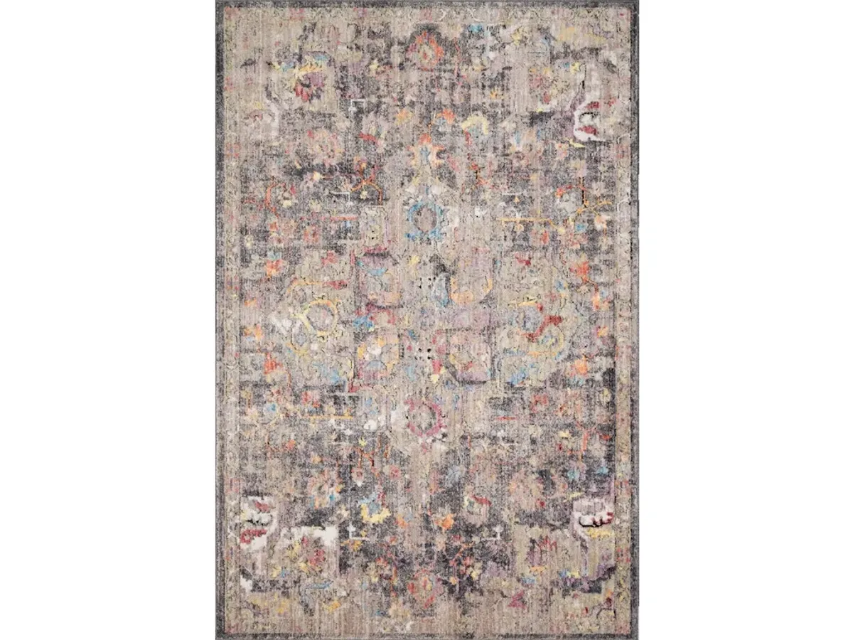 MEDUSA MED-06 CHARCOAL/FIESTA 2'4 X 4' ACCENT RUG