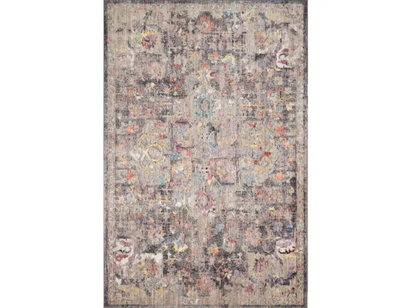 MEDUSA MED-06 CHARCOAL/FIESTA 2'4 X 4' ACCENT RUG