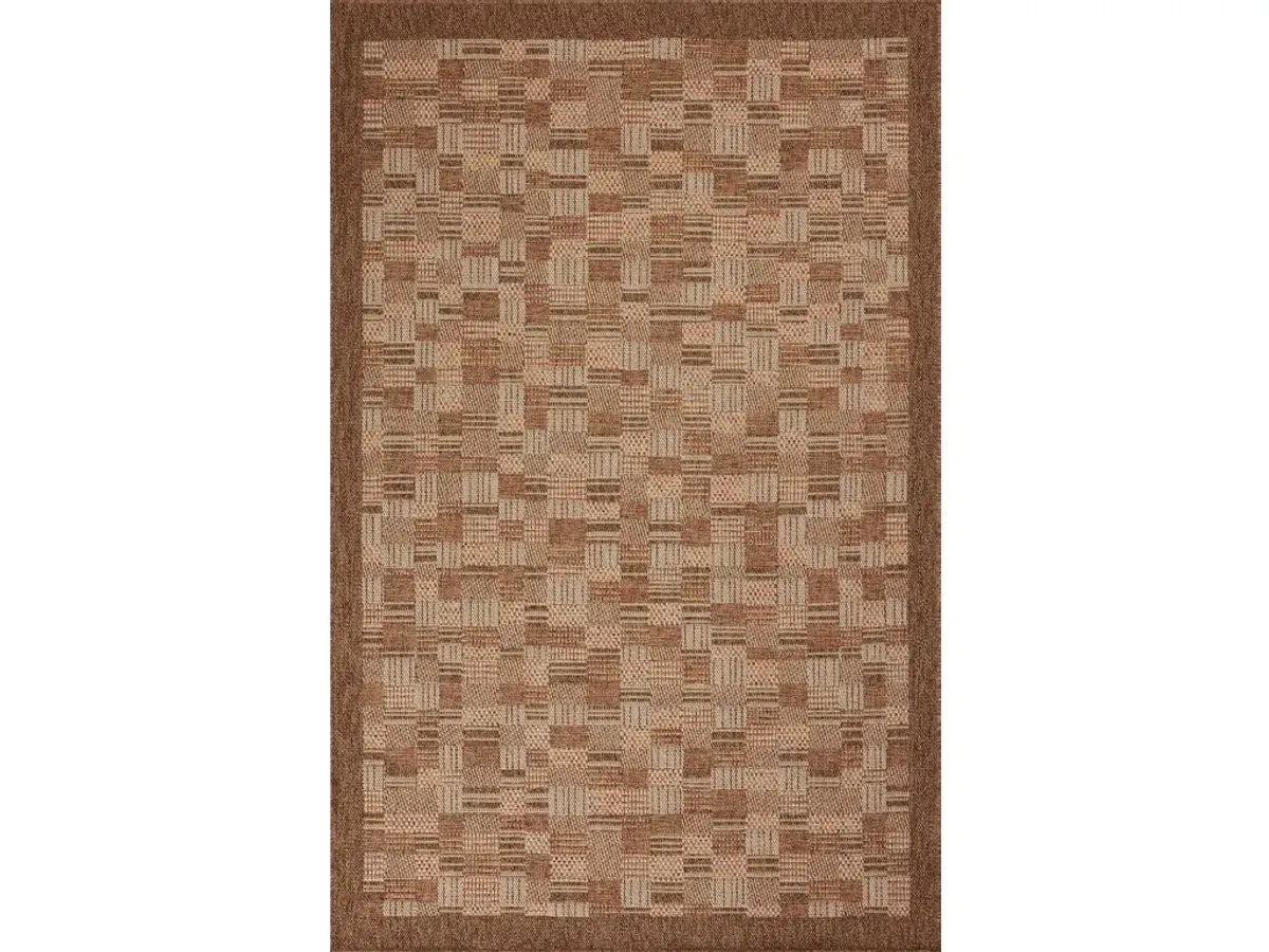MERRICK MER-04 CHESTNUT/FIESTA 3'9 X 5'9 ACCENT RUG