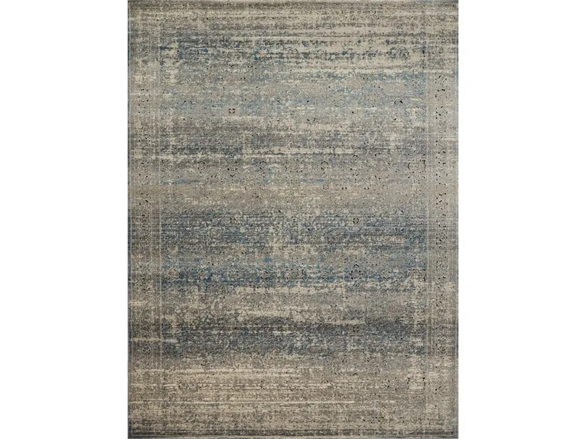 MILLENNIUM MV-02 GREY/BLUE 2'8 X 7'6 RUNNER RUG