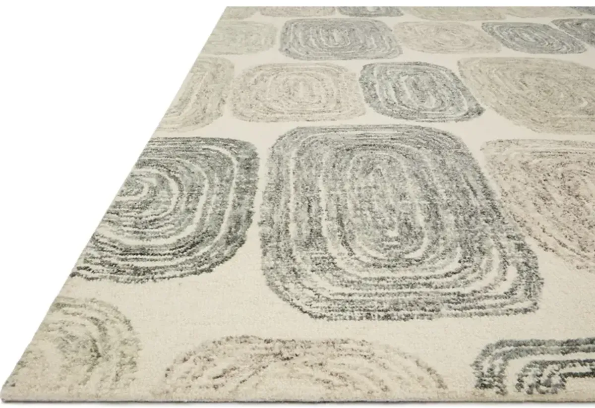 MILO MLO-01 DK. GREY/NEUTRAL 3'6 X 5'6 ACCENT RUG