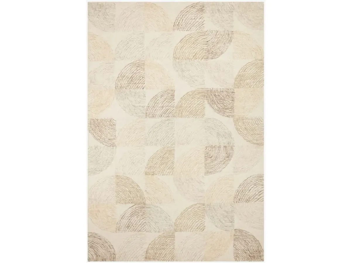 MILO MLO-03 PEBBLE/MULTI 2'6 X 9'9 RUNNER RUG