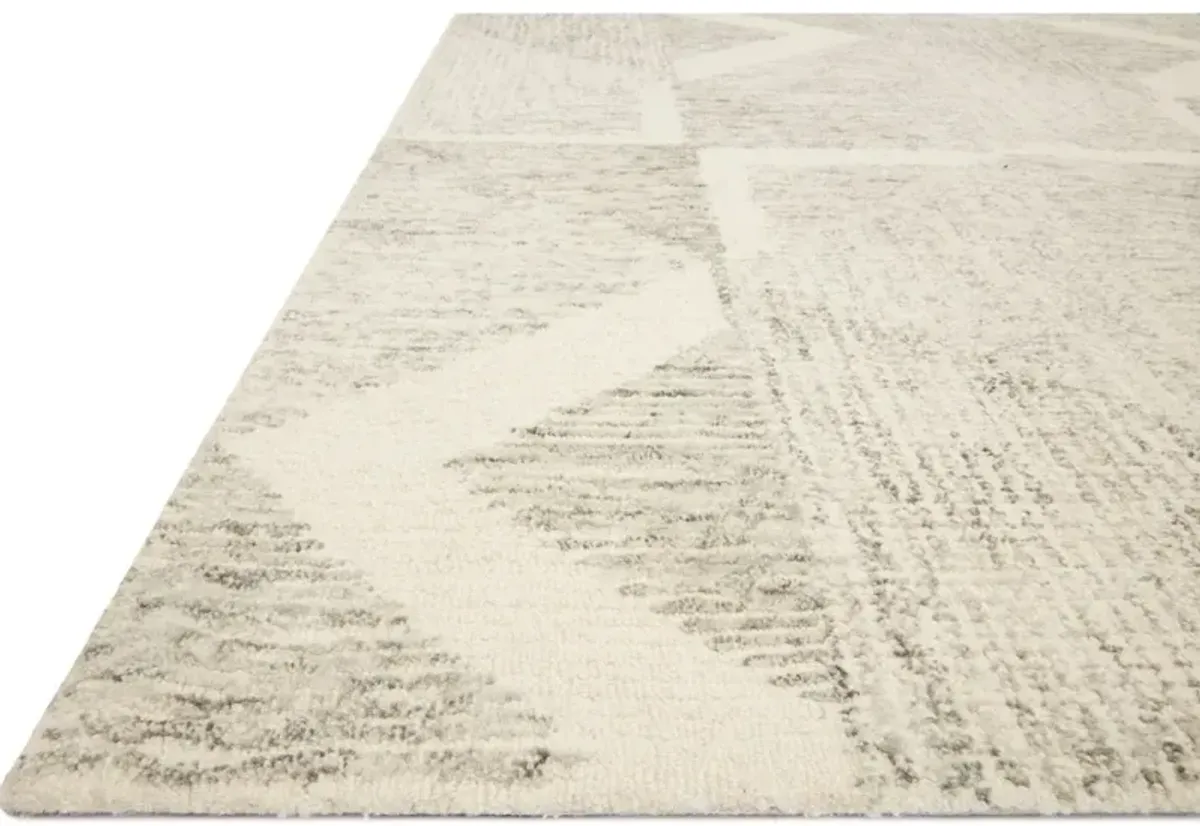 MILO MLO-06 LT GREY/GRANITE 2'6 X 9'9 RUNNER RUG