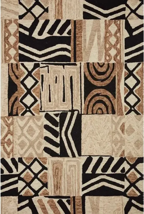 NALA NAL-02 TOBACCO/NATURAL 2'3 X 3'9 ACCENT RUG