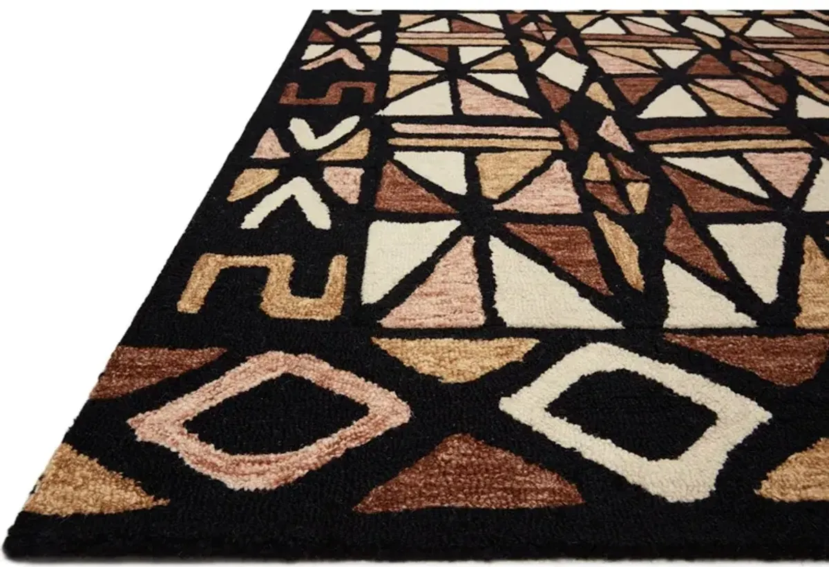 NALA NAL-05 SPICE/BLACK 2'3 X 3'9 ACCENT RUG
