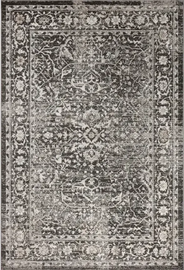 ODETTE ODT-01 CHARCOAL/SILVER 9'2 X 9'2 AREA RUG
