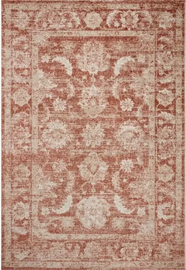 ODETTE ODT-03 RUST/IVORY 5'3 X 7'9 AREA RUG